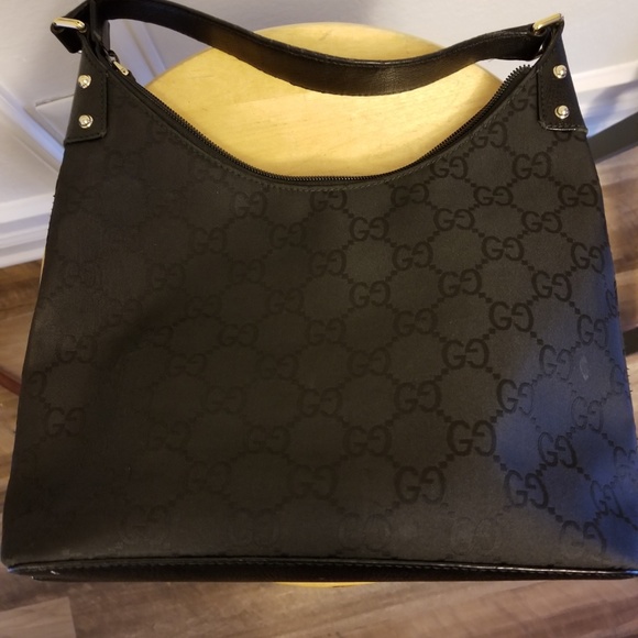 Authentic GUCCI - Black Hobo Shoulder Bag - Picture 3 of 5